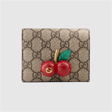 gucci signature card case with cherries|Card Holders & Coin Cases for Women .